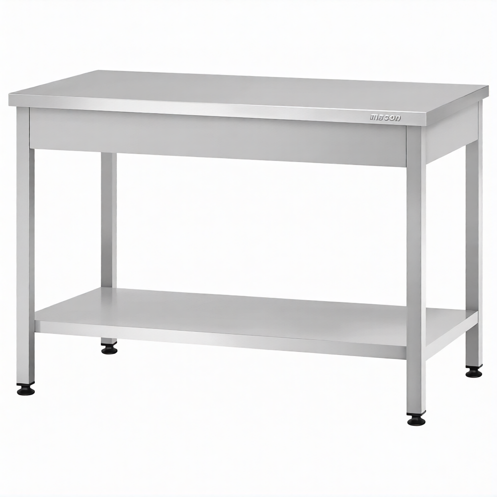 Стол производственный СПРп - 860х1200х800 «Profi Ral» (полка сплошная)