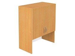 Секция шкафа модульного верхняя 3-ярусная закрытая с нишей