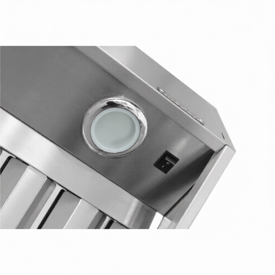 Зонт вытяжной полуоткрытый ЗВПб 400х1000х1000 «Base» пристенный (к-т светильников)