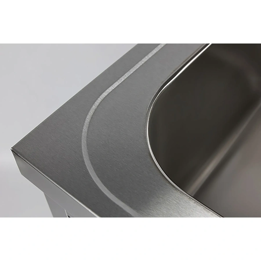 Ванна моечная односекционная цельнотянутая с бортом ВМЦ-1/6/6-БО-ЭН