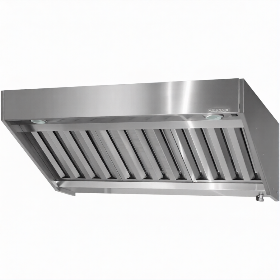 Зонт вытяжной полуоткрытый ЗВПб 400х1000х1000 «Base» пристенный (к-т светильников)