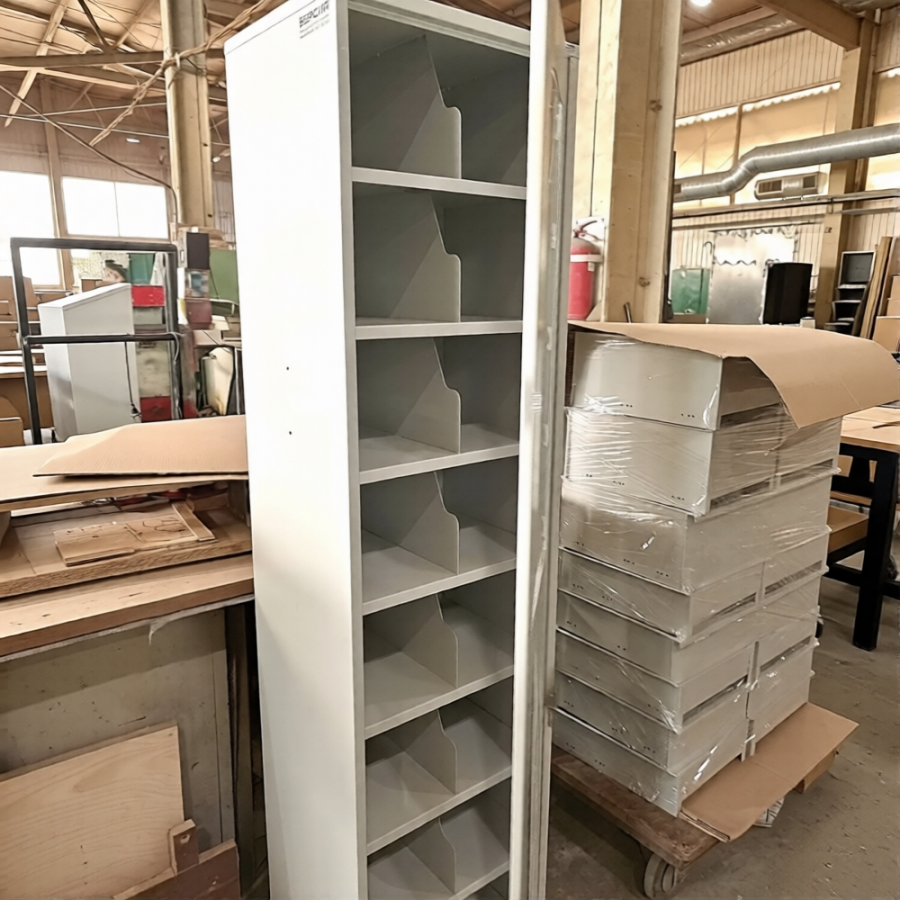 Шкаф для СИЗ на 16 противогазов ХПГ-16, дверца из акрилового стекла (1870х470х380)