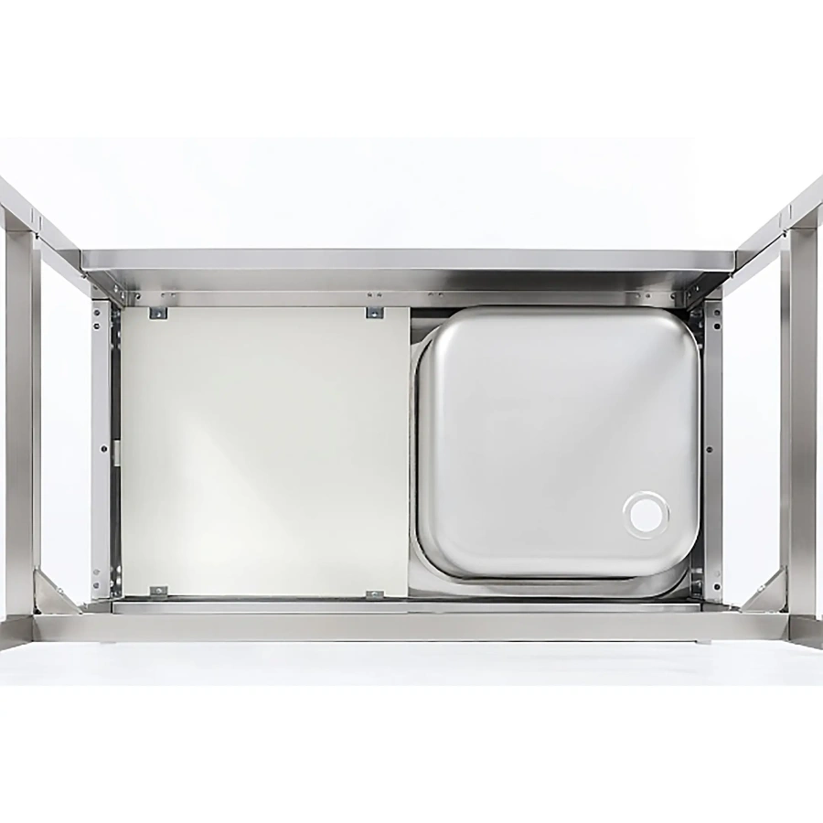 Ванна моечная цельнотянутая с рабочей поверхностью с бортом ВМЦР/1-10/7-БП