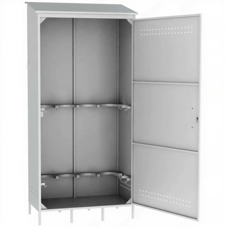 Шкаф для 6-ти газовых баллонов ШГБК усиленный (2400х1150х600)