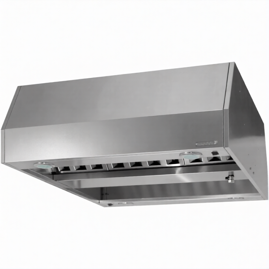 Зонт приточно-вытяжной закрытый ЗПЗн 400х2000х2000 «Norma Inox» островной (к-т светильников)