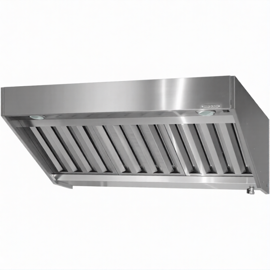 Зонт вытяжной полуоткрытый ЗВПб 400х1000х1000 «Base» пристенный (к-т светильников)