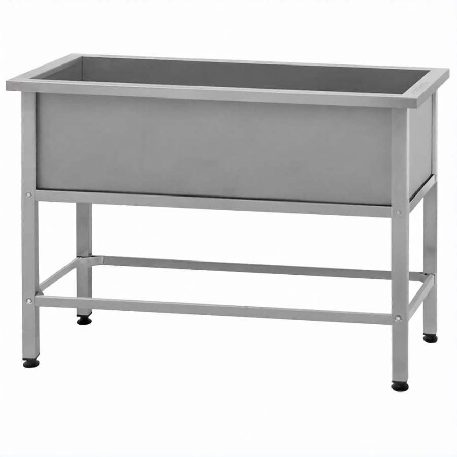 Ванна моечная ВМСн 1350 (860х1350х700)  1 м/о 350х1250х600 (ножка проф., тр. 40х40)