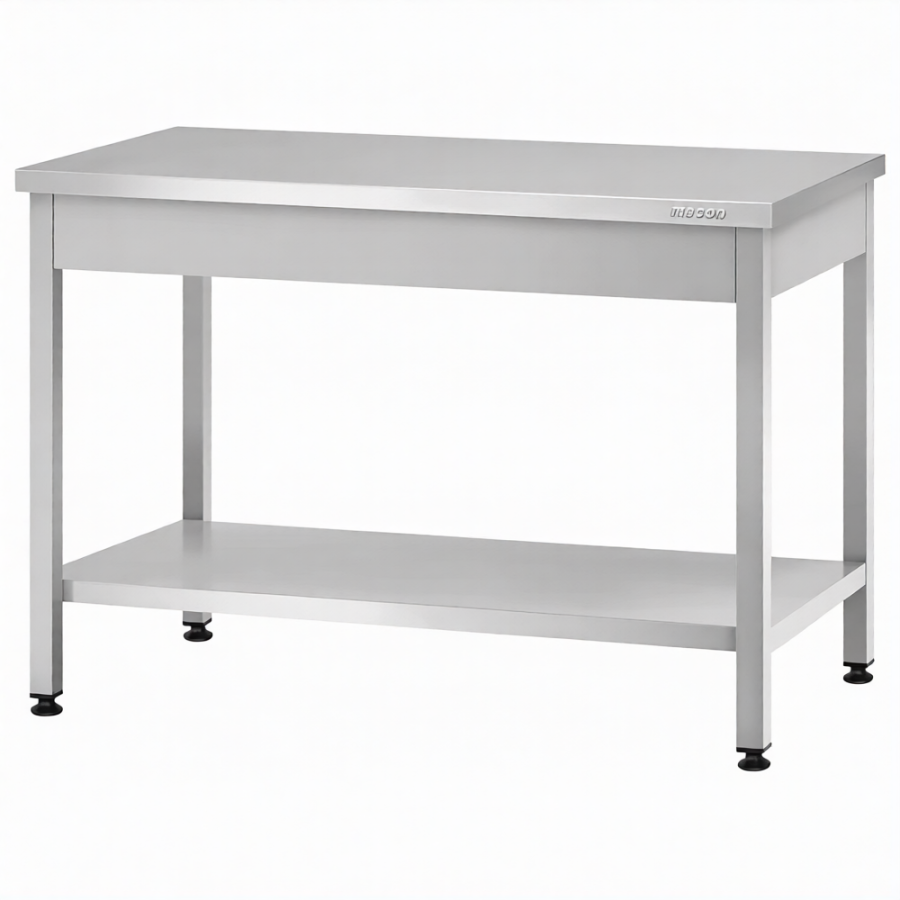 Стол производственный СПРп - 860х1000х700 «Profi Ral» (полка сплошная)