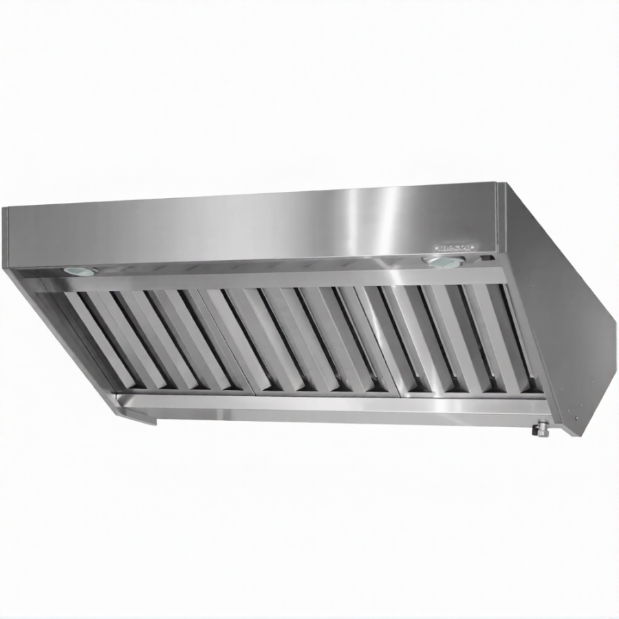 Зонт вытяжной полуоткрытый ЗВПб 400х1500х1600 «Base» островной (к-т светильников)