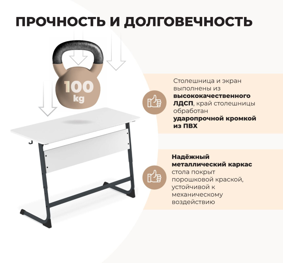 Cтол ученический дуб сонома/мятный SHT-TN12/5-7