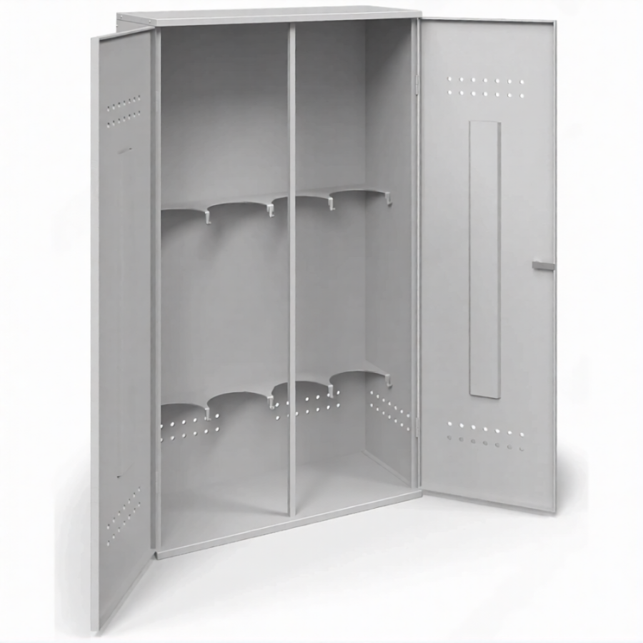 Шкаф металлический для газовых баллонов разборный ШГБР-04-0,8 мм